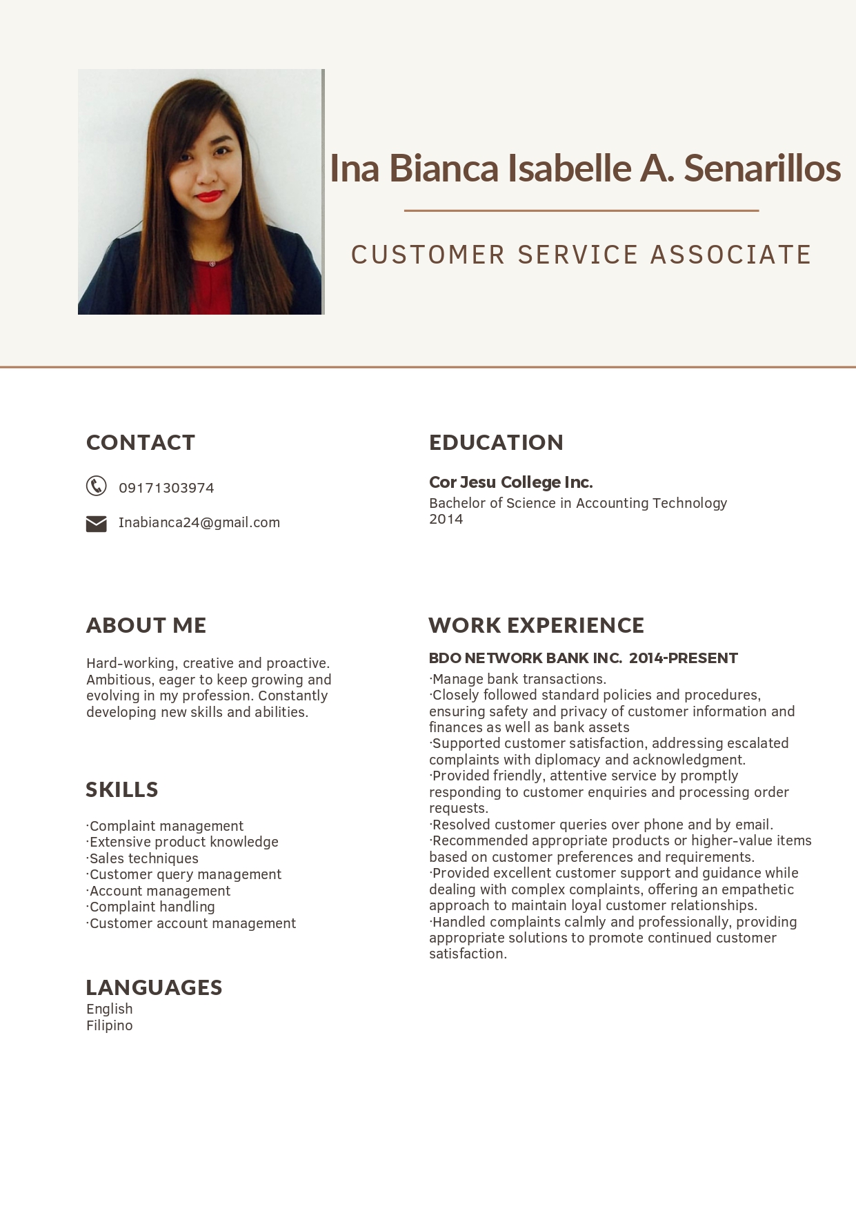 Customer Service Associate